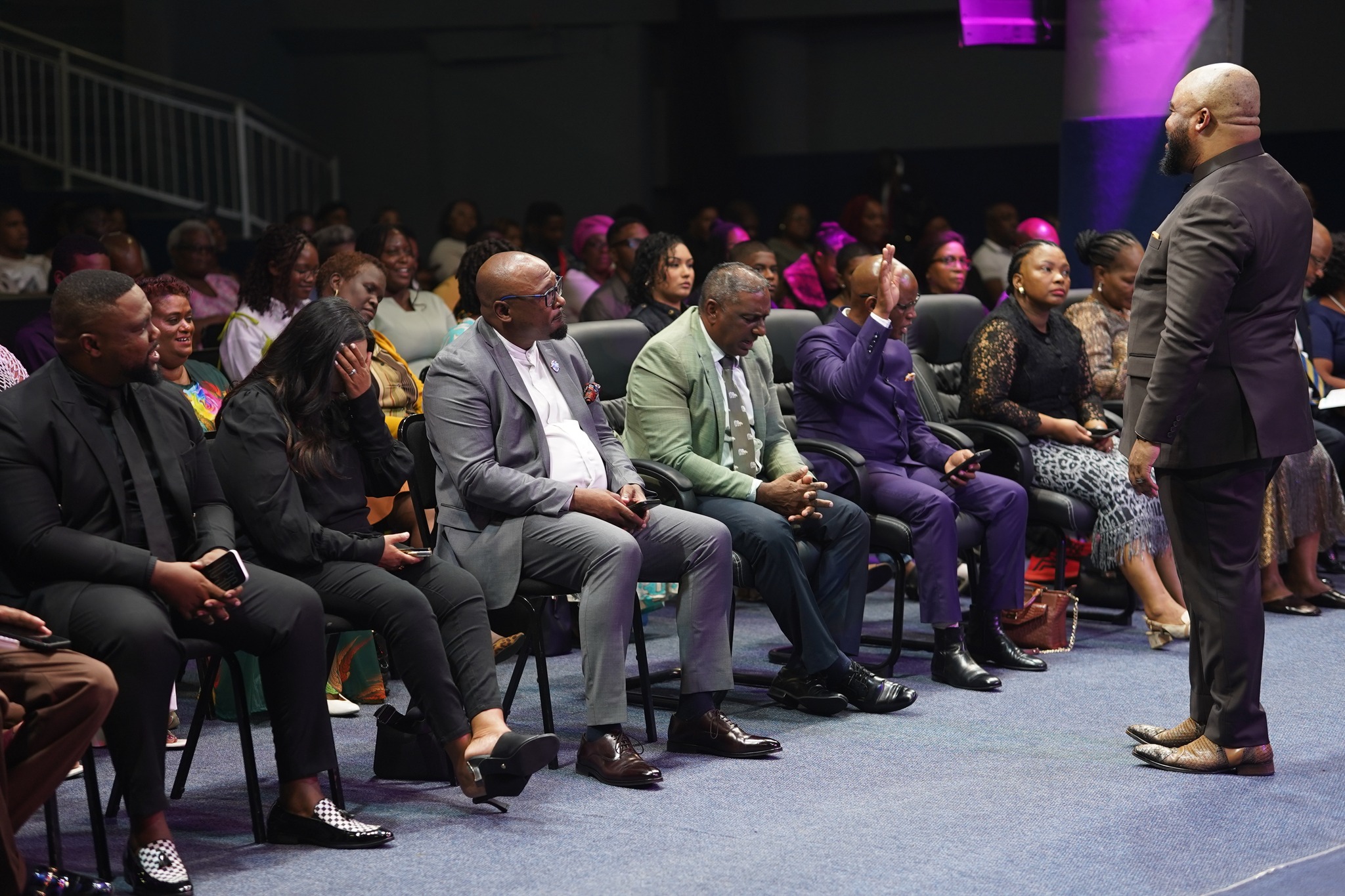 Choir ministering during worship at Christ Embassy Durban